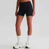 JIA Recycled Brushed Butt Lifting Workout Shorts-black