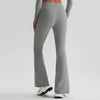 JIA Recycled Crossover Waist Yoga Flared Pants-back