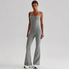 JIA Recycled Fitness Jumpsuit with Adjustable Straps-grey