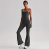 JIA Recycled Fitness Jumpsuit with Adjustable Straps-iron grey