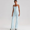 JIA Recycled Fitness Jumpsuit with Adjustable Straps-light blue