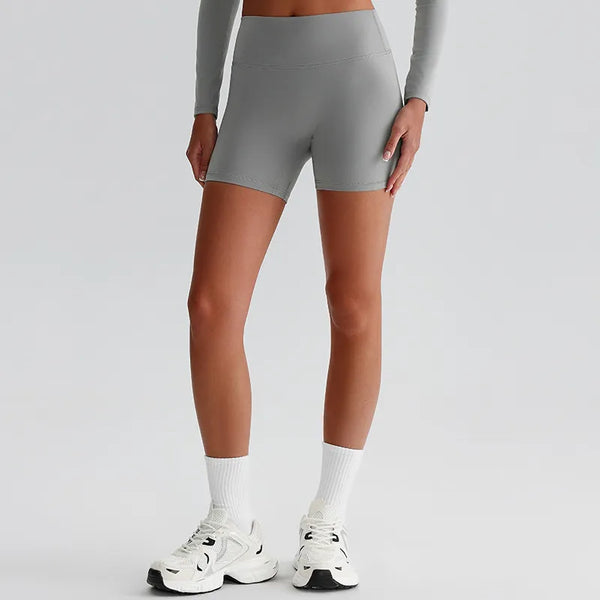 JIA Recycled High Waist Brushed Athletic Gym Shorts for Women