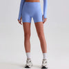 JIA Recycled High Waist Brushed Athletic Gym Yoga Shorts-shell blue
