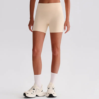 JIA Recycled High Waist Brushed Athletic Gym Yoga Shorts