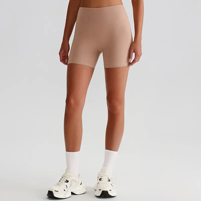 JIA Recycled High Waist Brushed Athletic Gym Yoga Shorts
