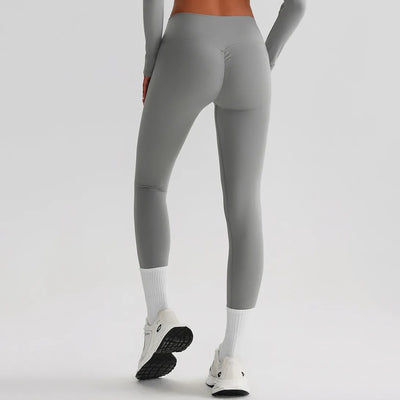 JIA Recycled High Waist Brushed Booty Lifting Yoga Pants-back
