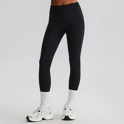 JIA Recycled High Waist Brushed Booty Lifting Yoga Pants-black
