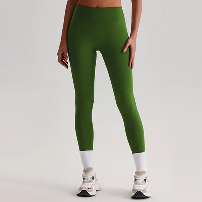 JIA Recycled High Waist Brushed Booty Lifting Yoga Pants-pine green