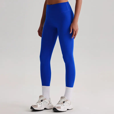 JIA Recycled High Waist Brushed Booty Lifting Yoga Pants fitness leggings-blue