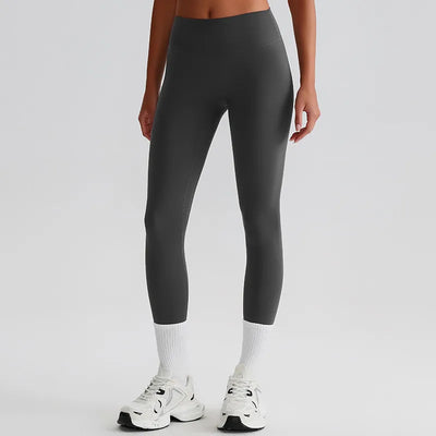 JIA Recycled High Waist Brushed Booty Lifting Yoga Pants fitness leggings-grey