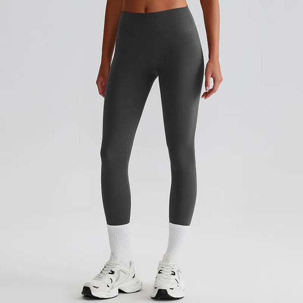 JIA Recycled High Waist Brushed Booty Lifting Yoga Pants fitness leggings-grey