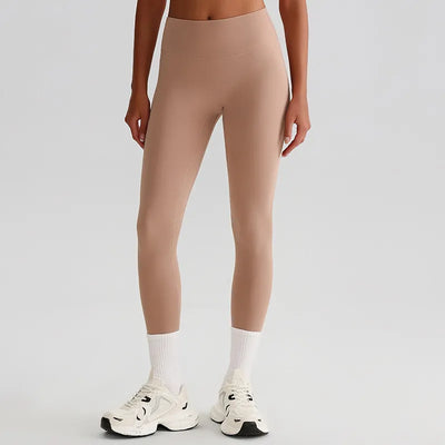 JIA Recycled High Waist Brushed Yoga Leggings tummy control yoga pants 