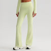 JIA Recycled High Waist Butt Lifting Flare Yoga Pants-creamy mint