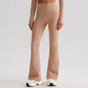 JIA Recycled High Waist Butt Lifting Flare Yoga Pants-gravel