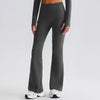 JIA Recycled High Waist Butt Lifting Flare Yoga Pants-grey