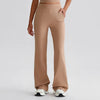 JIA Recycled High Waist Flare Pants with Pockets for fitness yoga