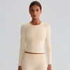 JIA Recycled Slim Fit Yoga Long Sleeve Tops