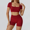JIA Seamless Booty Lifting Girls Athletic Shorts 