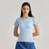 JIA Seamless Breathable Sports Short Sleeve Yoga Top