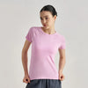 JIA Seamless Breathable Sports Short Sleeve Yoga Top Women Basic T Shirt Gym Wear