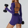 JIA Seamless Elegant Long Sleeve Workout Shirt