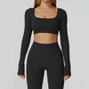 JIA Seamless Elegant Long Sleeve Workout Shirt