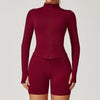 JIA Seamless Fitness Jacket with Thumb Holes