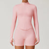 JIA Seamless Fitness Jacket with Thumb Holes