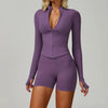 JIA Seamless Fitness Jacket with Thumb Holes