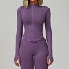 JIA Seamless Fitness Jacket with Thumb Holes