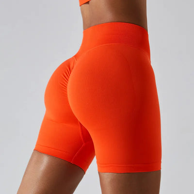 JIA Seamless Running Shorts with Butt Lifting 