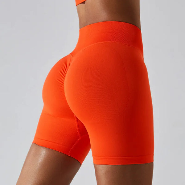 JIA Seamless Running Shorts with Butt Lifting 