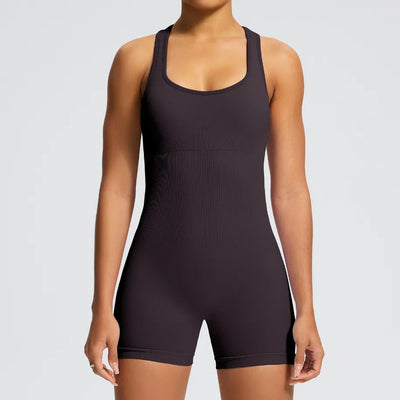 JIA Seamless Short Fitness Jumpsuit for Gym