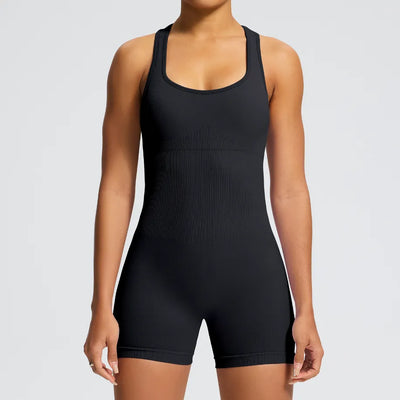 JIA Seamless Short Fitness Jumpsuit for Gym