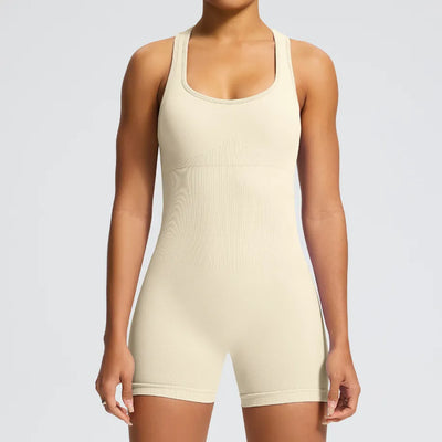 JIA Seamless Short Fitness Jumpsuit for Gym