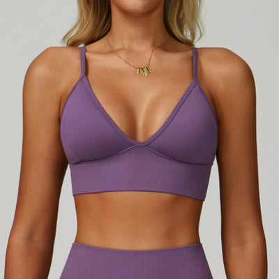 JIA Seamless Sports Bra with Spaghetti Straps