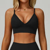 JIA Seamless Sports Bra with Spaghetti Straps