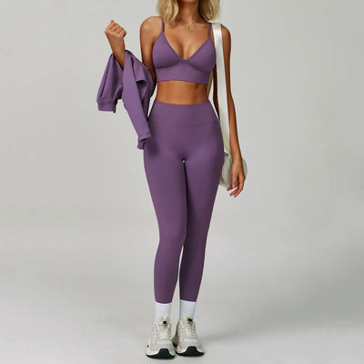 JIA Seamless Sports Bra with Spaghetti Straps
