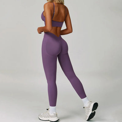 JIA Seamless Sports Bra with Spaghetti Straps