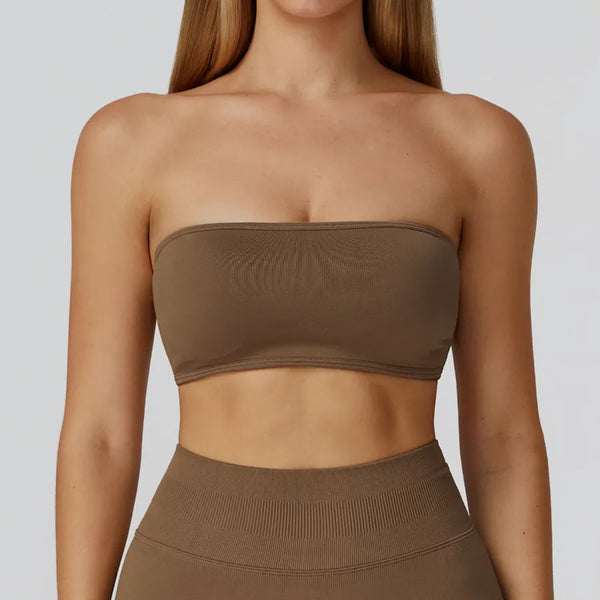 JIA Seamless Strapless Sports Yoga Bra