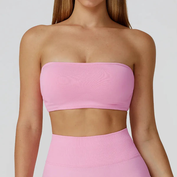 JIA Seamless Strapless Sports Yoga Bra