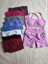 JIA Seamless Workout Clothes 2 Piece Gym Outfits