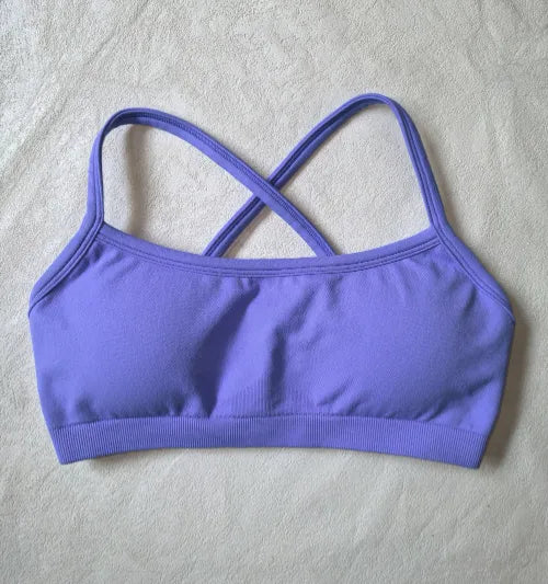 JIA Seamless Workout Clothes 2 Piece Gym Outfits sports bra with pads