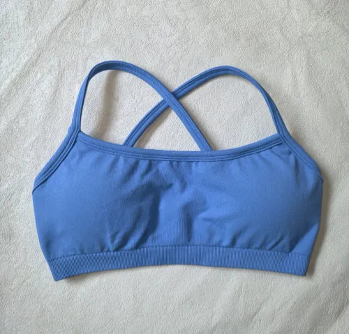 JIA Seamless Workout Clothes 2 Piece Gym Outfits sports bra with pads