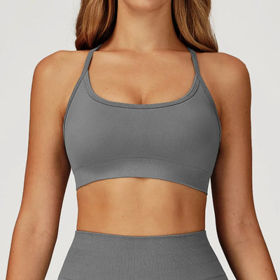 JIA Seamless Yoga Sports Bra with Y-Back