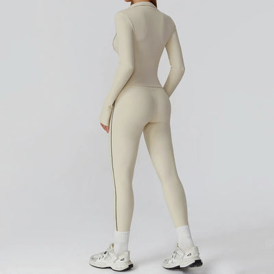 JIA Slim Fit Suit Jacket Zip up for Yoga Fitness 
