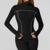 JIA Slim Fit Suit Jacket Zip up for Yoga Fitness 