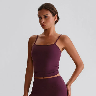 JIA Spaghetti Strap Tank Top with Built in Bra​