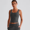 JIA Square Neck Tank Top Padded Sports Bra for women fitness tank tops