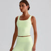 JIA Square Neck Tank Top Padded Sports Bras for women